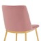 Armen Living Messina Modern Pink Velvet and Gold Metal Leg Dining Room Chairs, PK2 LCMSSIGLPNK - alternate 8